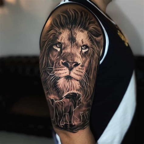 lion arm tattoo